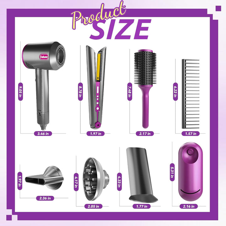 Hair Salon Toys for Girls, Beauty Salon Playset for Girls, Pretend Hair Styling Kit Set Dresser Toys, Kids Play Toy Hair Salon Playset Blow Dryer for Toddler Ages 4-6