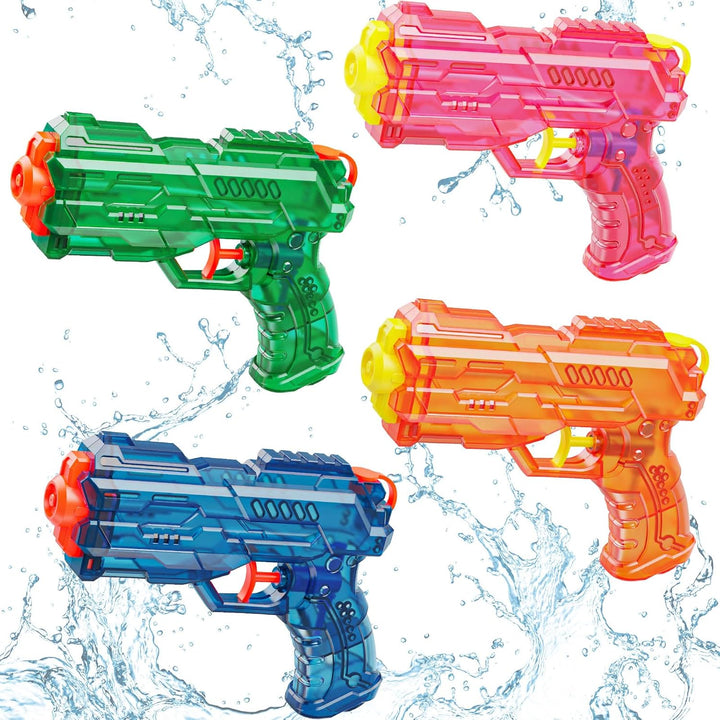 Water Gun for Kids - Leakproof Squirt Gun Adults Summer Super Water Blaster Soaker Small Water Guns Toys for Boys Girls Toddler, 2 Pack Watergun for Pool Beach Outdoor Fighting Toy（Blue Orange