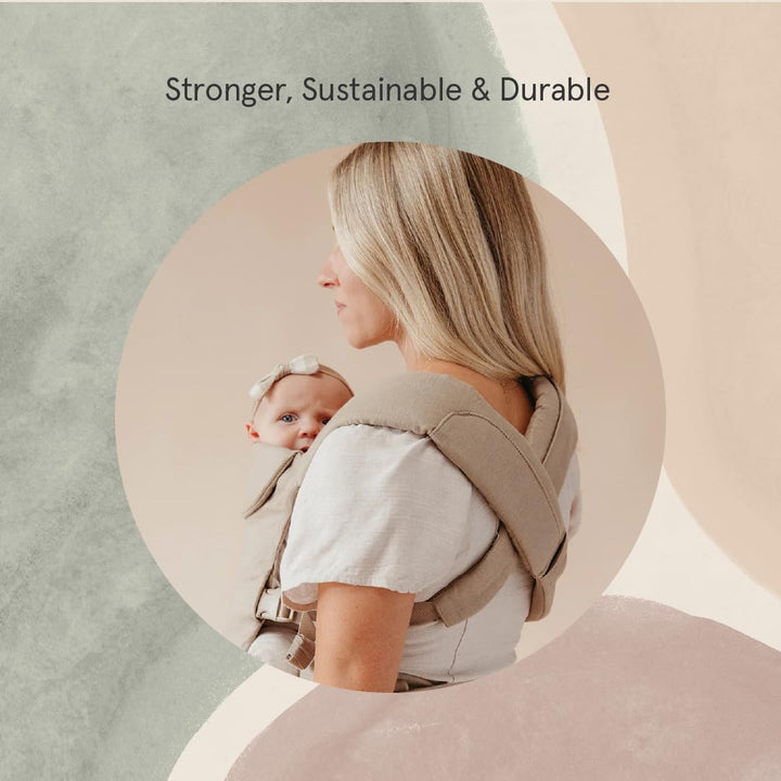 - Aerial Carrier - 7 to 45 Lbs - for Moms, Dads & Caregivers - 100% Natural European Linen Fibers - Versatile & Adjustable - Small Size - Desert Lark Fabric
