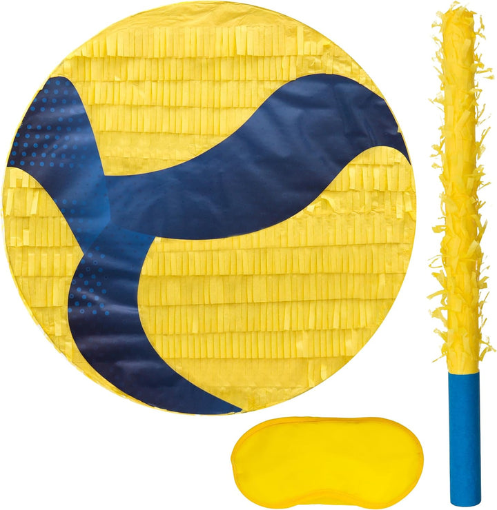 Dinosaur Pinata Bundle with a Blindfold and Bat (17X13X4 Inches), Perfect for Birthday Parties, Animal Theme Parties, Decorations