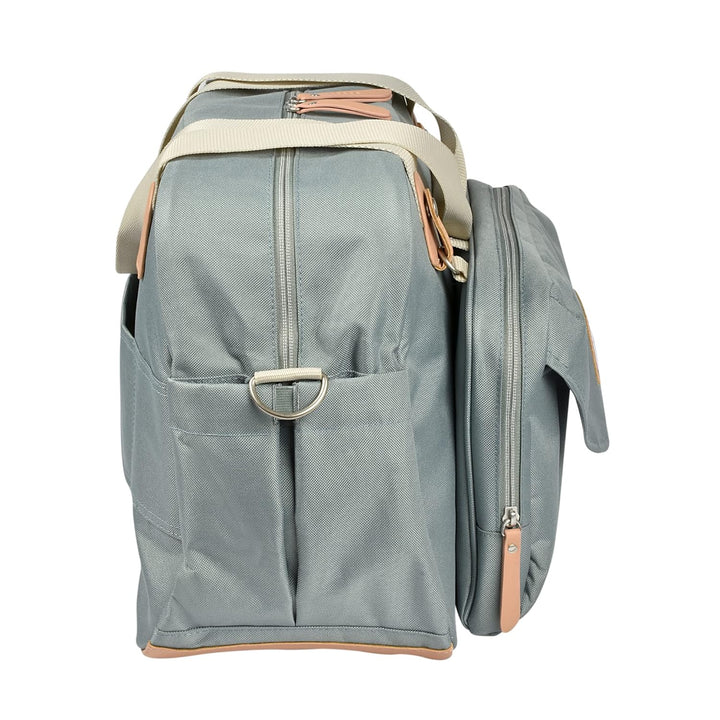 Beaba Geneva Diaper Bag, Multifunction Baby Diaper Bag, Includes Removable Strap for Stroller, Changing Pad, and Insulated Pouch, (Sage)