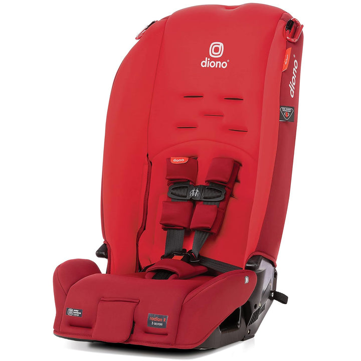 Radian 3R Safeplus, All-In-One Convertible Car Seat, Rear and Forward Facing, Safeplus Engineering, 10 Years 1 Car Seat, Slim Fit 3 Across, Black Jet
