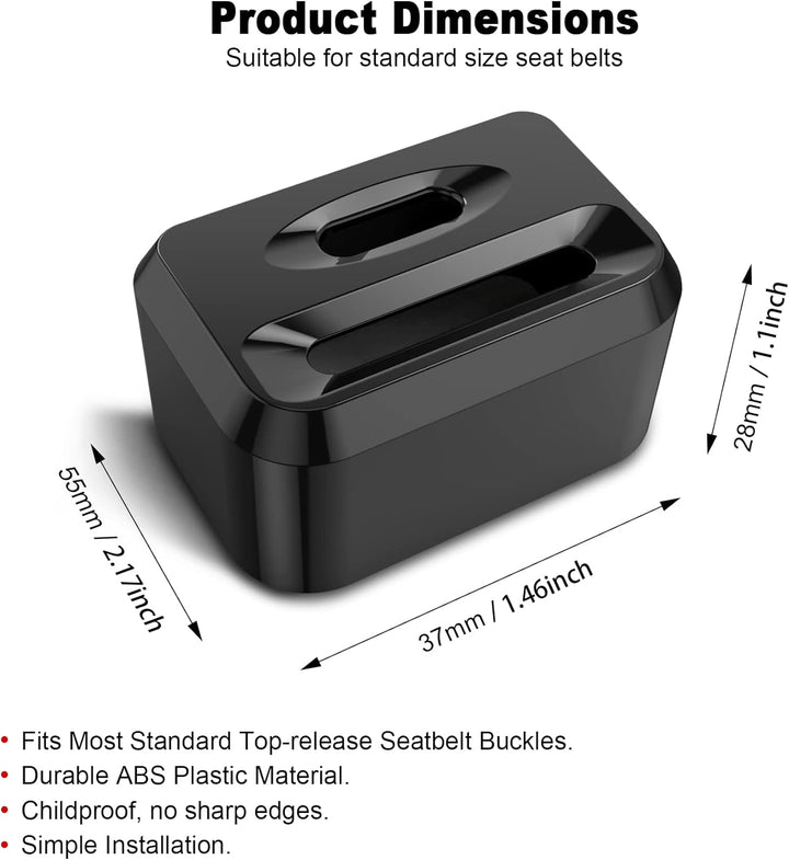 2Pack Car Seat Belt Lock Cover - Prevent Kids or Special Groups from Unbuckle Seat Belts (Universal Fit)