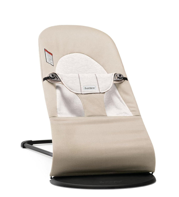 Bouncer Balance Soft, Dark Gray, Woven/Jersey, Tri-Fabric | 2-In-1 Adjustable Baby Bouncer Seat and Toddler Chair, Newborn to Toddler (8-29 Lbs), 4 Positions, Lightweight & Portable