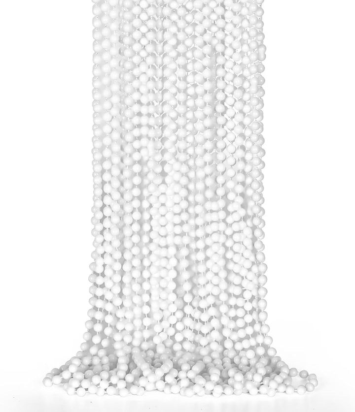 Mardi Gras Beads, 12PCS Bead Necklace Party Favors, Metallic 6 Kinds of 33" Beaded Necklaces Costumes Stuff, Festival Parade Throw Accessory Sets for Mardi Gras Celebrations Decorations