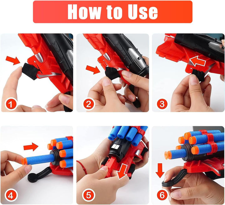 Set of 2 Spider Web Shooters Wrist Launcher Web Shooter Spider Gloves Web-Shooters for Kids