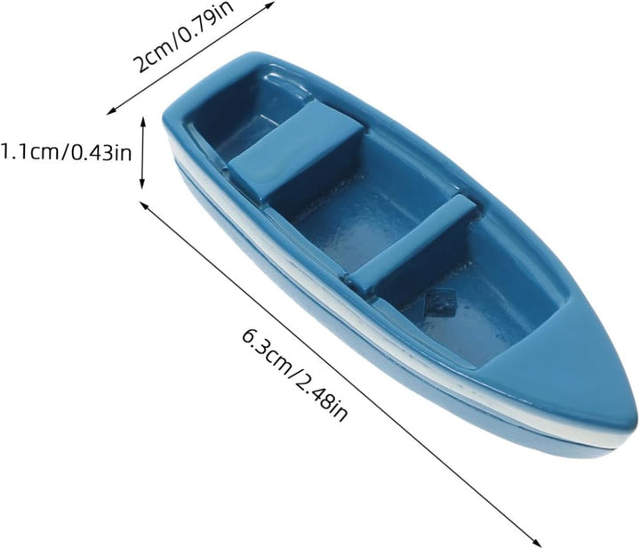 10Pcs Miniature Yacht Boat Models for Micro Landscape Decoration Nautical Theme Party Favors and DIY Fairy Garden Accessories