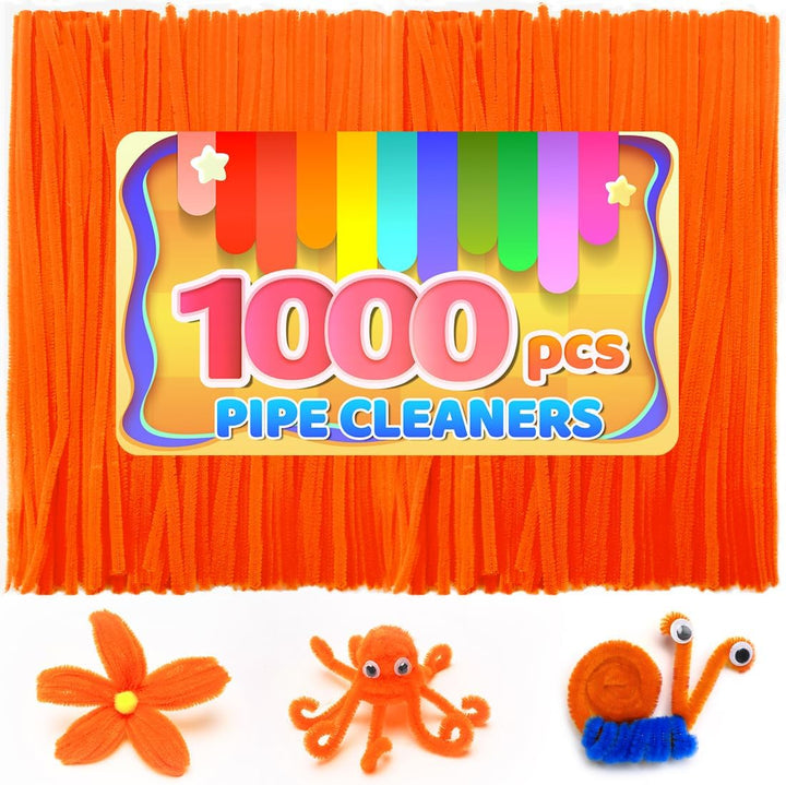 200Pcs 20Colors, Pipe Cleaners, Chenille Stems, Pipe Cleaners for Crafts, Pipe Cleaner Crafts, Art and Craft Supplies