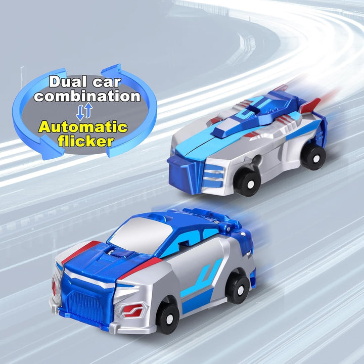 The Ultimate Unicorn Car Toy！Two Children'S Car Robots Collide with Magnetic Transformation to Make the Mysterious Game of Unicorn Robots！Best Gift for Your Child'S Birthday！