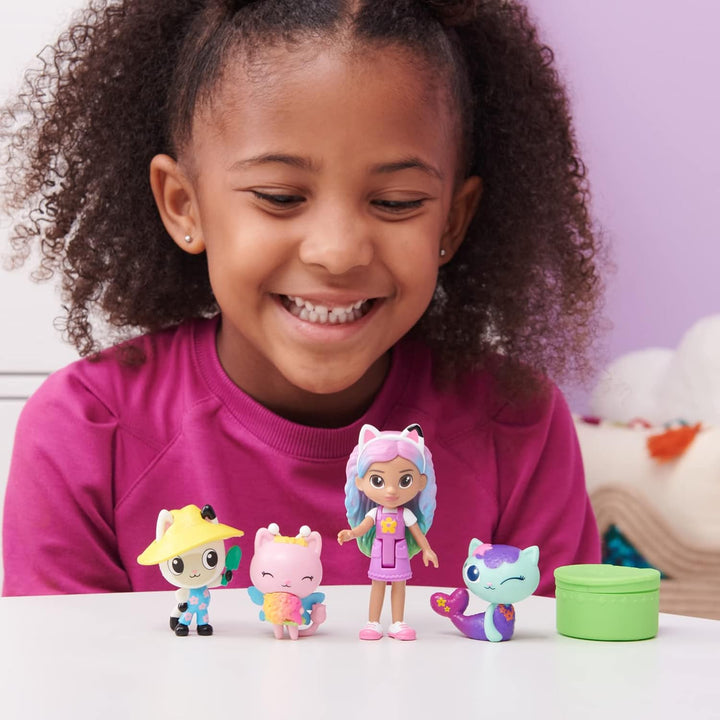, Gabby and Friends Figure Set with Rainbow Gabby Doll, 3 Toy Figures and Surprise Accessory Kids Toys for Ages 3 and Up