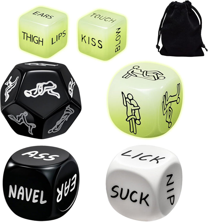 Food Dice Stocking Stuffers for Men Women Kids Adults Date Night Dice Couples Gifts for Him Her Anniversary Christmas Birthday Wedding Gifts for Men Women Him Her Boyfriend Girlfriend Husband