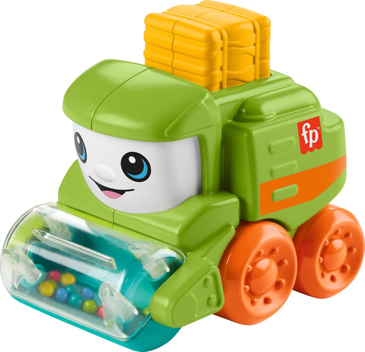 Baby Toy Rollin’ Tractor Push-Along Vehicle with Fine Motor Activities for Infants Ages 6+ Months