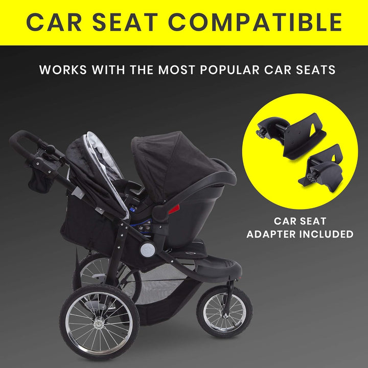 Jeep Cross-Country Sport plus Jogging Stroller by , Charcoal Galaxy