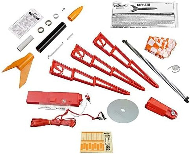 Alpha III Launch Set, 12 Years and up with Adult Supervision If under 12, Black,Orange