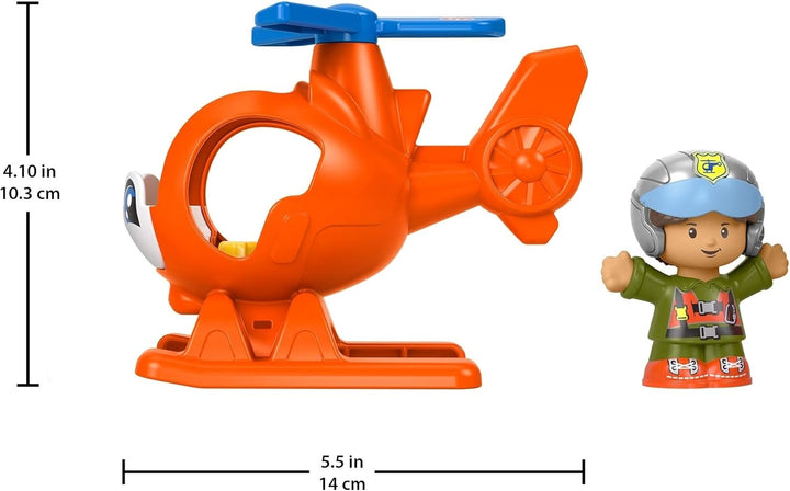 Little People Helicopter, Toy Vehicle and Figure Set for Toddlers and Preschool Kids Ages 1-5 Years