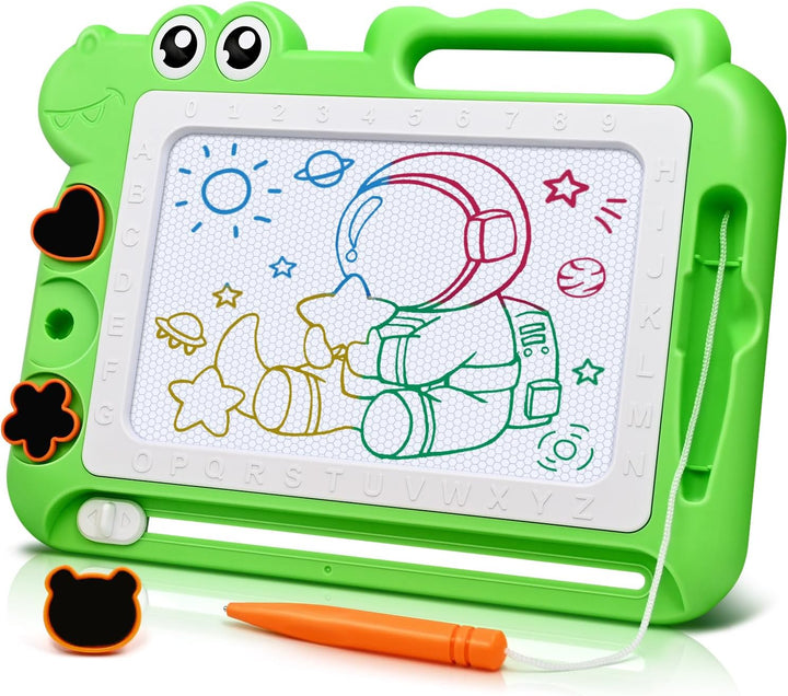 Magnetic Drawing Board Toddler Toys Gift for 2 3 Year Old Girls Boys, Sketch Writing Doodle Pad Age 2-4 Travel Games, Educational Learning Kids Toys for Toddlers Birthday (Blue)