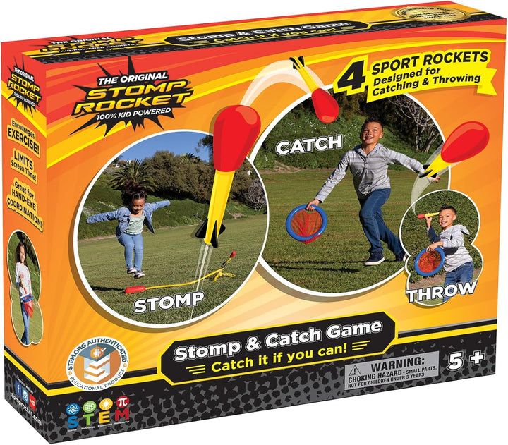 Original Dueling Rocket Launcher for Kids, 8 Rockets - Fun Backyard & Outdoor Kids Toys Gifts for Boys & Girls -Toy Foam Blaster Set Soars 200Ft - Multi-Player Launcher Stand