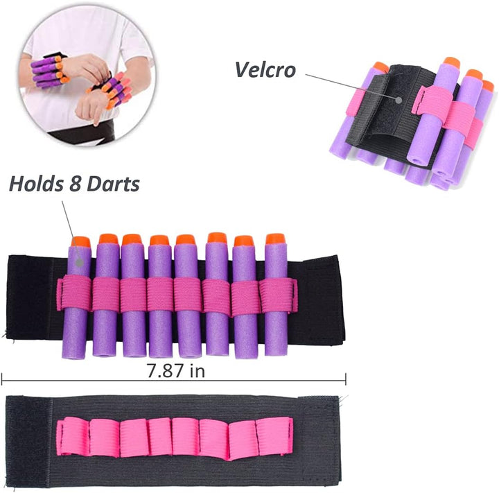 Kids Tactical Vest Kit for Nerf Guns Tactical Jacket Kit for N-Strike Elite Series with 50 Refill Darts Bullets Reload Clips Wrist Band Protective Glasses and Face Tube Mask for Girls Boys