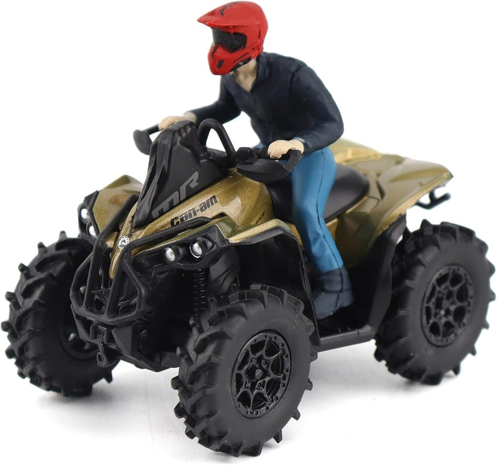 BRP Bombardier Models 1:32 Scale Diecast Replica Can-Am Renegade X Mr 1000R, Liquid Titanium & Magma Red | Item 60010