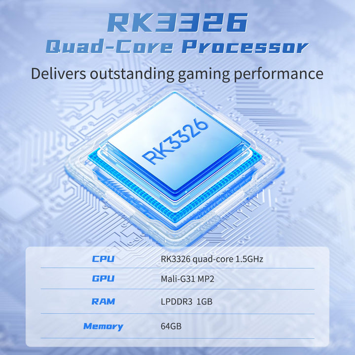 G350 Retro Handheld Game Console , G350 Retro Gaming Console 3.5'' IPS Screen Linux System Built-In 64G TF Card 20+Emulators Pre-Installed 4371 Games Retro Game Console with 3200Mah Battery Black