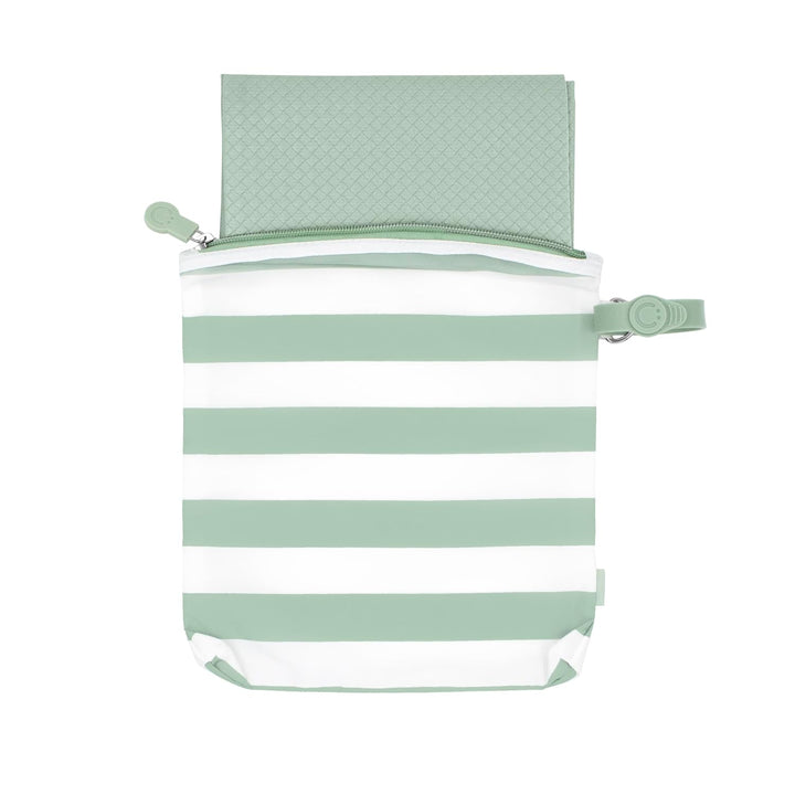 On-The-Go Diaper Changing Baby Mat, Soft and Comfortable Diaper Bag Accessory Must Have for Newborns, Easy to Clean, Portable Folding Pad, Baby Traveling Accessories, Sage Green