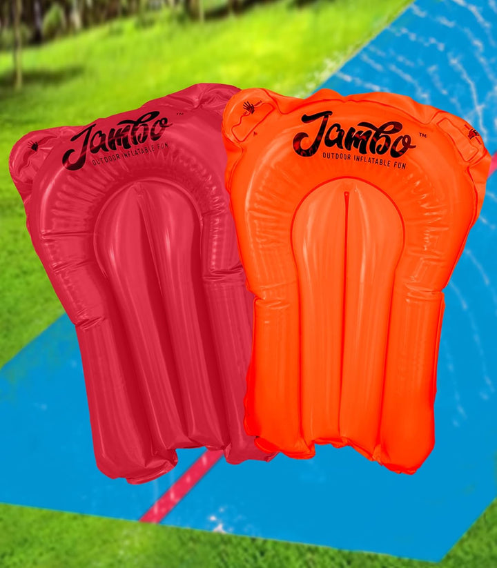 3 Pack Inflatable Body Boards for Water Slides, Boogie Boards for Pool, Lake & Slip Slides, Lightweight Floating Water Toys for Kids & Adults
