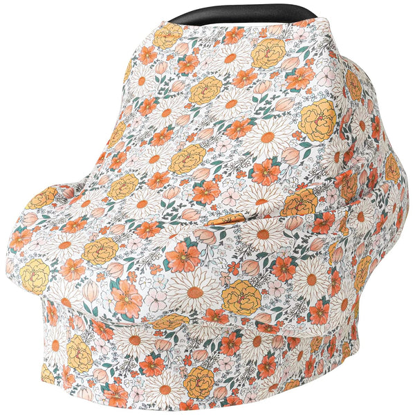 Baby Car Seat Covers- Multi-Use Carseat Canopy for Babies, Stretchy Infant Carseat Cover Boy, Shower Gifts for Unisex Boys and Girls