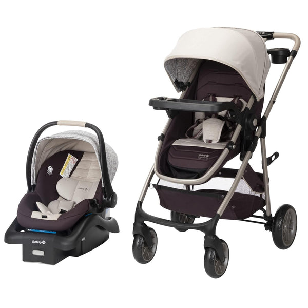 Deluxe Grow and Go Travel System Stroller and Car Seat Combo, 8-In-1 Travel System, Weight Capacity 4-30 Lbs, Dunes Edge