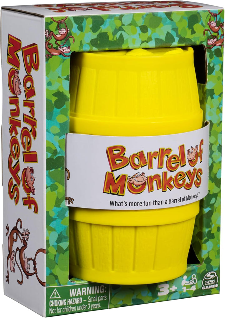 , Barrel of Monkeys, Retro Linking Fun for Preschoolers, Family Games, 1 & up Players, for Ages 3 & Up