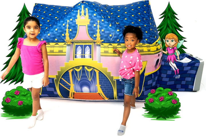 The Original Patented Airfort - Build a Fort in 30 Seconds, Inflatable Fort for Kids, Play Tent for 3-14 Years, a Playhouse Where Imagination Runs Wild, Fan Not Included (Space Shuttle)