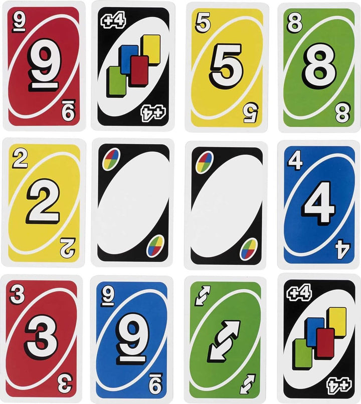 Giant UNO Card Game for Kid, Adult & Families, Color Blind Accessible & Customizable Large Deck