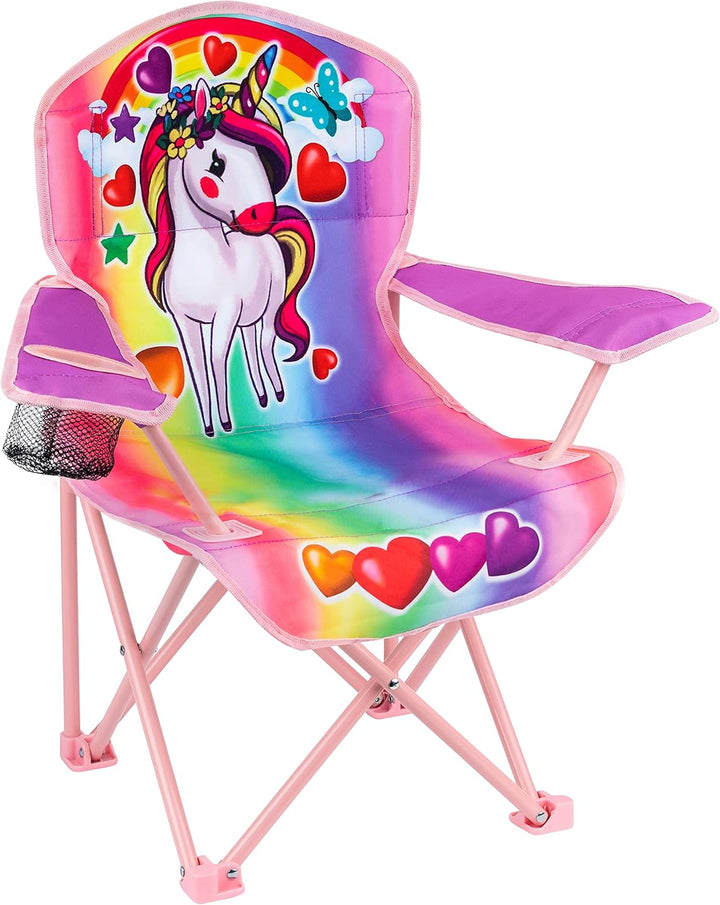 Outdoor Dinosaur Kids Camping Chair – Foldable Children’S Chair for Camping, Tailgates, Beach, – Carrying Bag Included Mesh Cup Holder & Sturdy Construction. Ages 5 to 10 (Patent Pending)