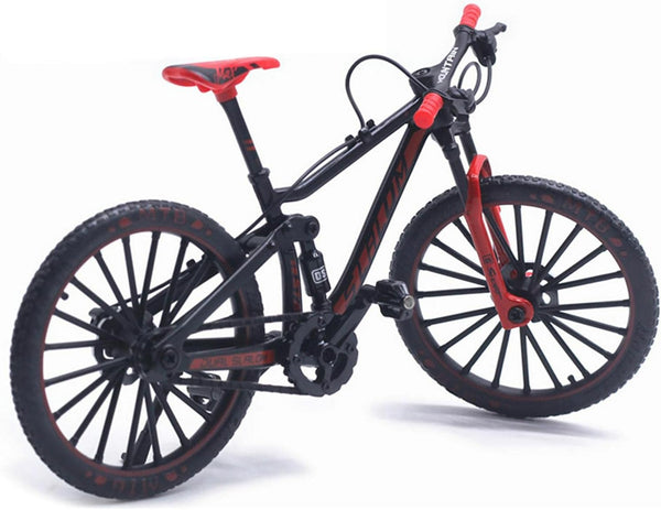 Mini Finger Bikes, 1:10 Scale Alloy Mountain Bicycle Model Desktop Decoration Crafts for Cycling Lovers Birthday Party Gifts(Red)