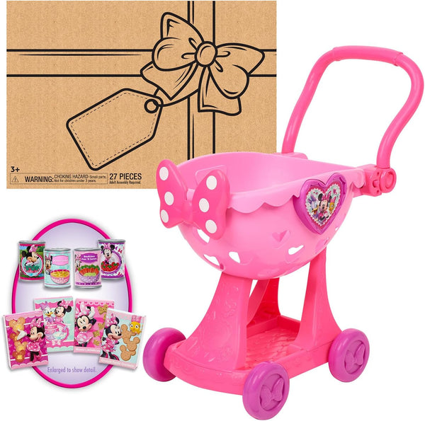 'S Happy Helpers Bowtique Shopping Cart, Officially Licensed Kids Toys for Ages 3 up by