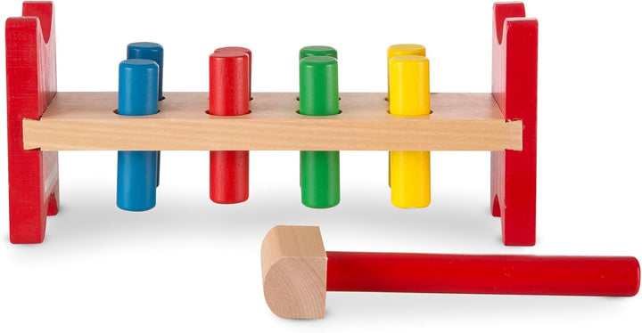 Deluxe Wooden Pound-A-Peg Toy with Hammer - FSC Certified
