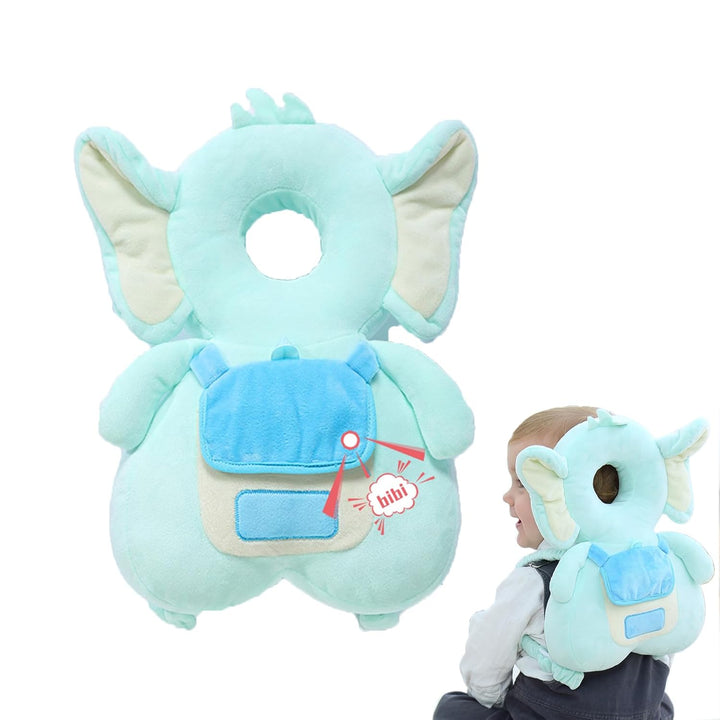 Baby Head Protector Backpack with Knee Pads | Adjustable Safety Pillow for Crawling & Walking Toddlers 6-36 Months, Breathable Infant Travel Essentials (Duck-B)