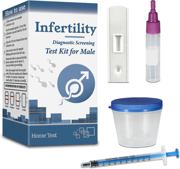Male Fertility Home Test Kit for Men-Trak plus Male Fertility Testing System- Shows Normal or Low Sperm Count- Clear Results in Minutes - Easy to Read Result