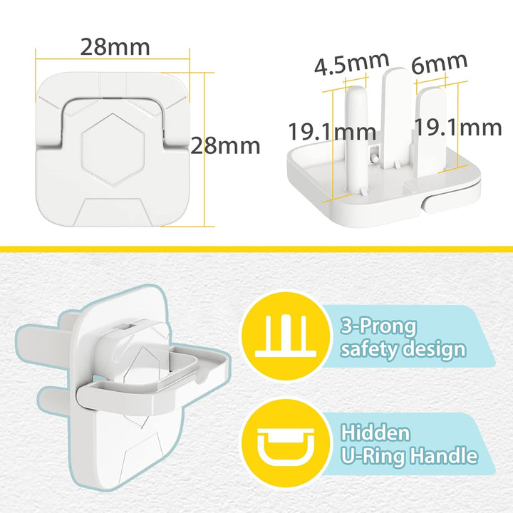 Baby-Proof Outlet Covers (60 Pack) - Child Safety Electric Plug Protectors to Prevent Power Shock