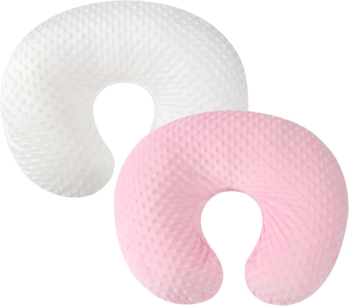 Dot Nursing Pillow Cover Set 2 Pack Nursing Pillow Slipcovers, Ultra Soft Compatible with Boppy Pillow,Standard Pillow for Baby Boy Girl Grey Navy