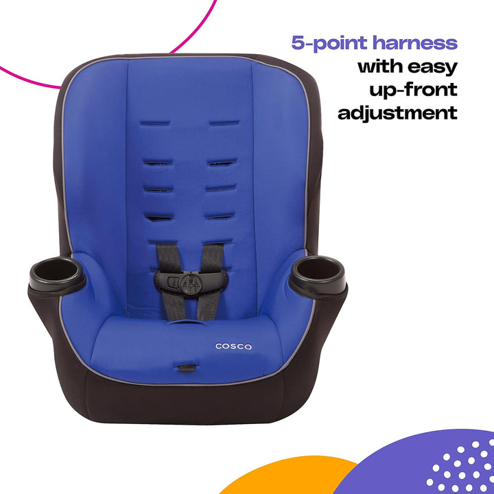Onlook 2-In-1 Convertible Car Seat, Rear-Facing 5-40 Pounds and Forward-Facing 22-40 Pounds and up to 43 Inches, Vibrant Blue