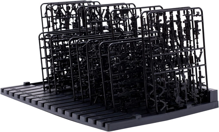 Model Pieces Shelves for Gundam,Holder Stand Organizer Rack for Gundam Model Action Figures DIY Model Making Accessories,Plastic Tool Storage Container for Gundam Hobby Model Making Parts,Black