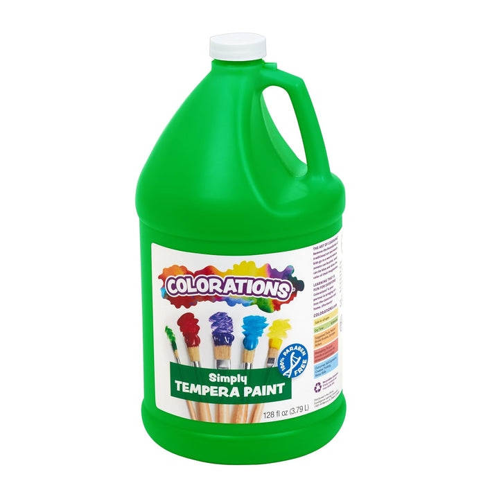 Simply Tempera Paint, 11 Gallon Set in Vibrant Colors, Matte Finish, Classroom Supplies, Non Toxic, School, Craft, Art Supply Set, Stock up on Bulk Paints for School