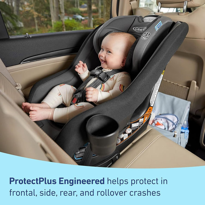 Contender Slim Convertible Car Seat, West Point, Space-Saving Design, Lightweight and Compact