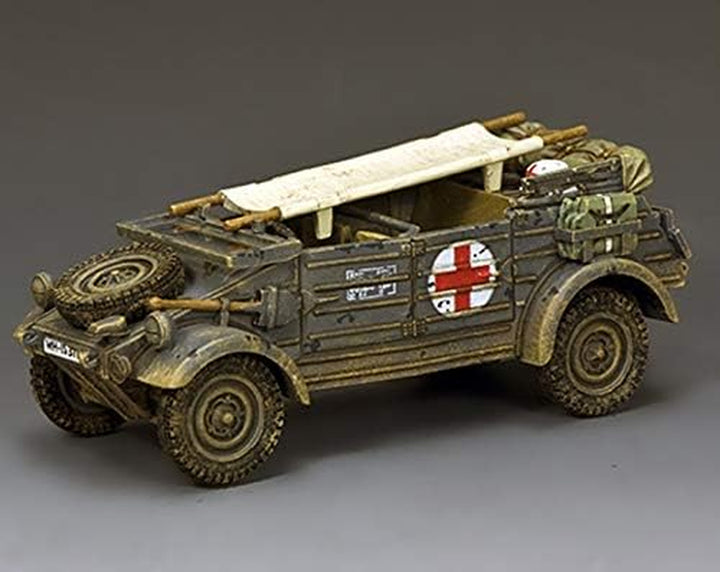 WW2 German Army WH088 Feldgrau Kubelwagen Ambulance 1:30 Scale Mixed Media