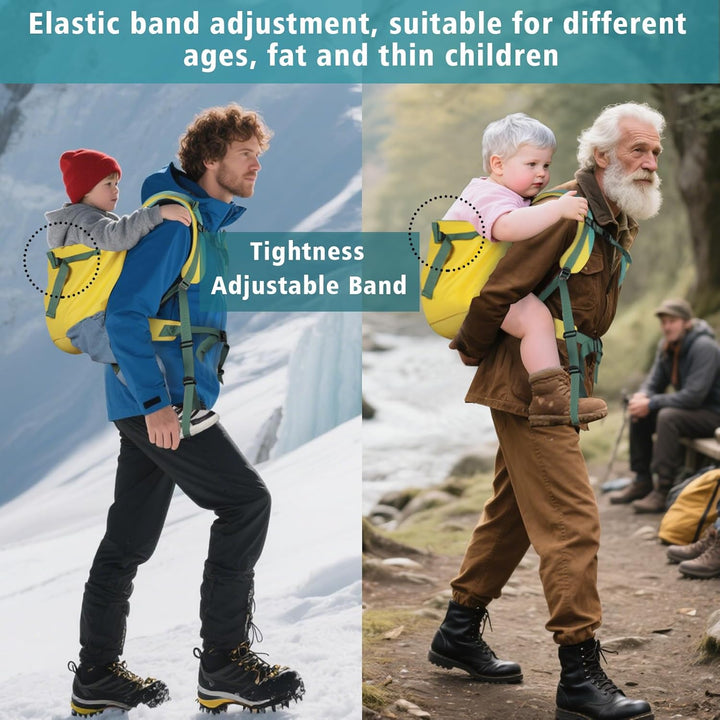 Hiking Baby Carrier Backpack for Older Child 3-12 Years Old, Comfortable Baby Backpack Carrier Forhiking with Double Seat Belts and Footlock, Can Be Folded into a Small Roll Weight 1.2Lb