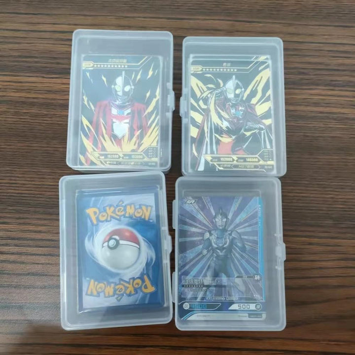 4PCS Plastic Game Card Storage Box, UNO Card Case, Playing Card Box, High Capacity Playing Card Case (NO Cards)