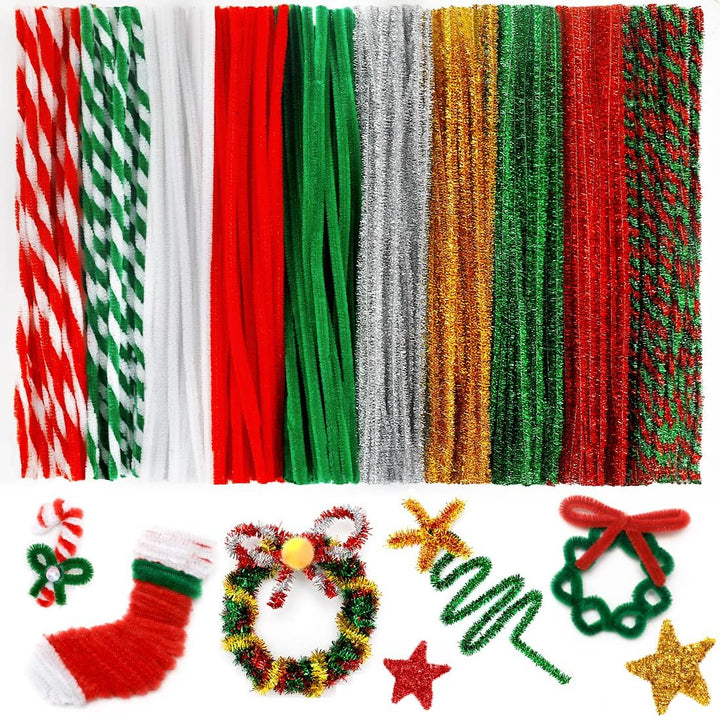 200Pcs 20Colors, Pipe Cleaners, Chenille Stems, Pipe Cleaners for Crafts, Pipe Cleaner Crafts, Art and Craft Supplies