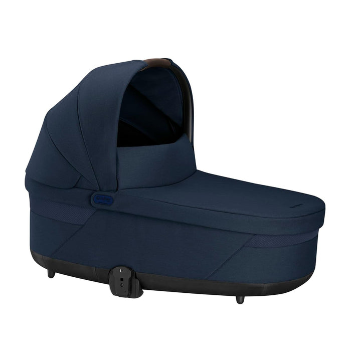 Balios Cot S Lux Baby Bassinet - Integrated Easy-Carry Handle, Sun Canopy & Spacious, Cozy Interior, Compatible with  Balios S Lux Stroller, Moon Black