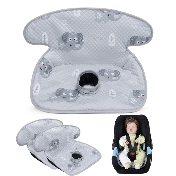 Piddle Pad, Car Seat Potty Training Protector, Baby Waterproof Car Seat Cover with Anti-Slip Backing, Machine Washable Liner for Toddler Carseat, Stroller (Black)