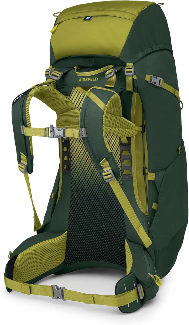 Ace 50L Kids' Backpacking Backpack, Green Canopy